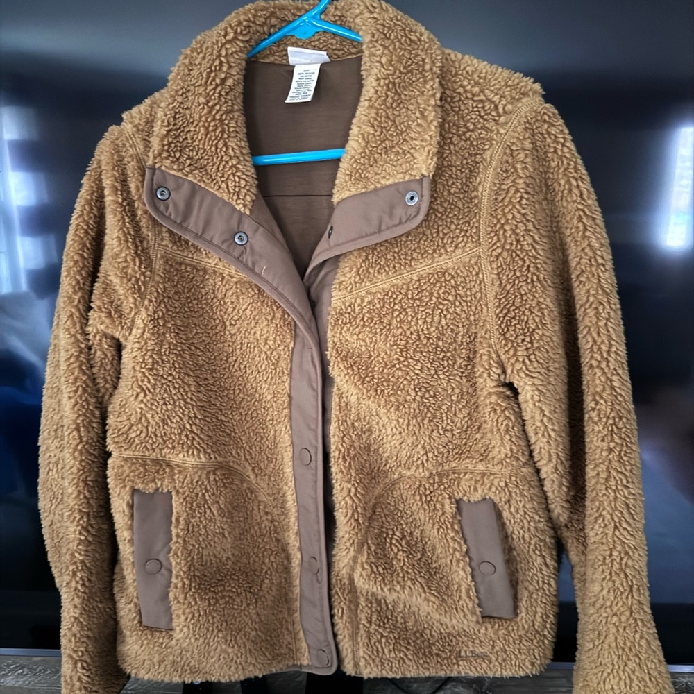 LL Bean fleece jacketed